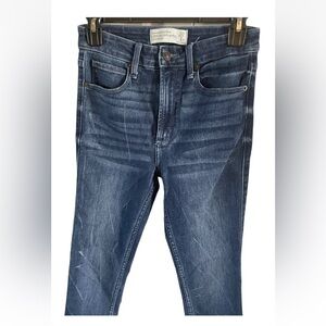 NEW Abercrombie & Fitch High Rise Super Skinny Ankle Jeans Women’s Size 2 R 26